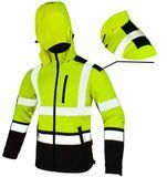 Робоча куртка жовта з відблисками для водія Softshell L 2317619848 фото
